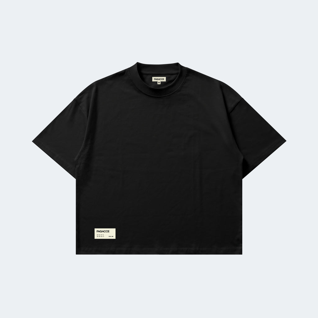 CAMISETA HEAVY BOXY BASIC - PRETA