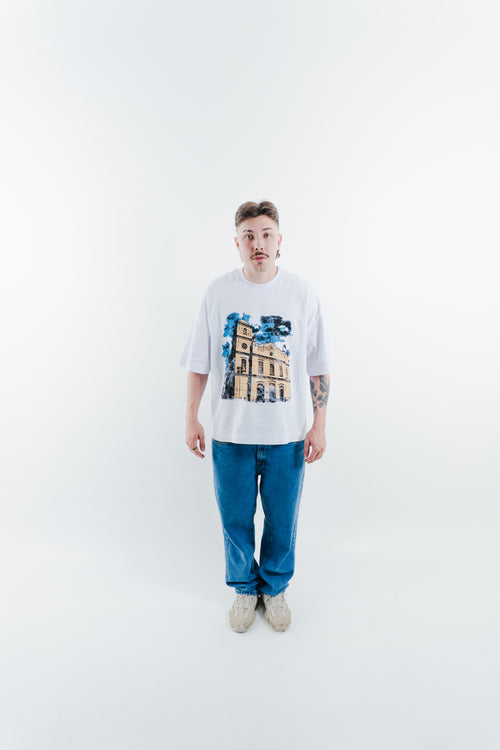 CAMISETA HEAVY BOXY MATRIZ - BRANCA