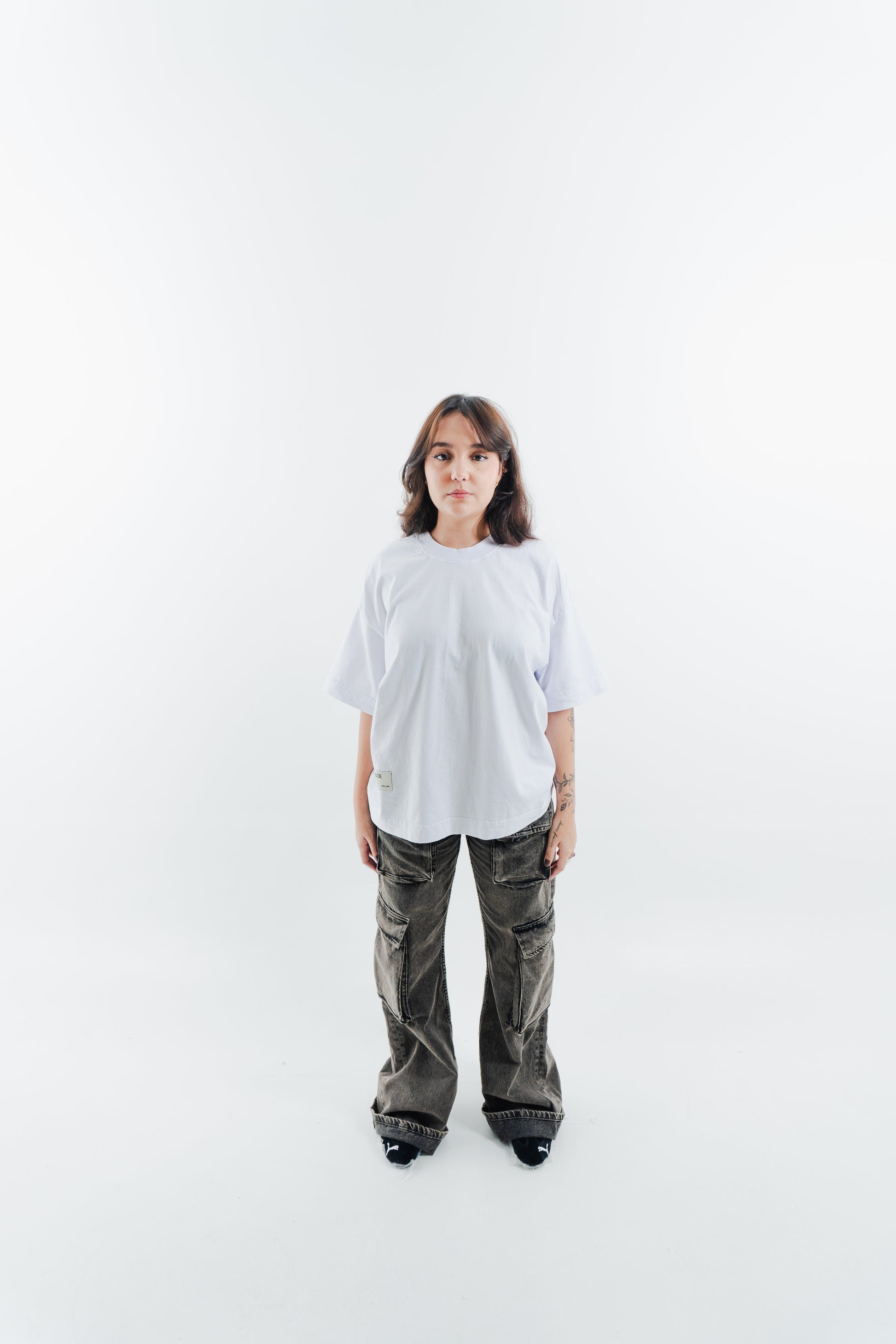 CAMISETA HEAVY BOXY BASIC - BRANCA