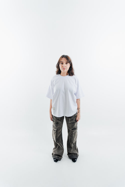 CAMISETA HEAVY BOXY BASIC - BRANCA
