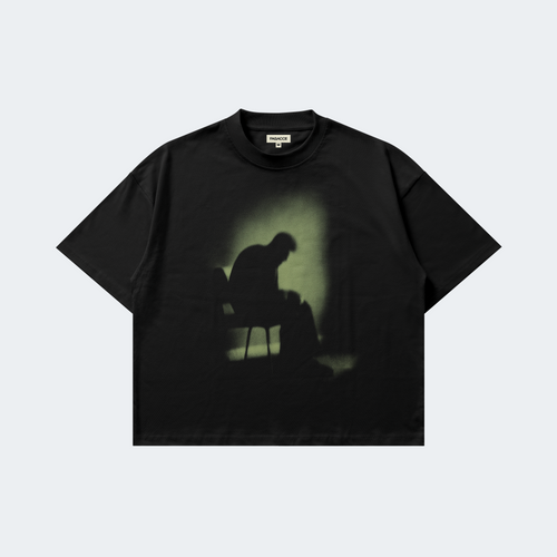 CAMISETA BOXY RESÍDUO - PRETA