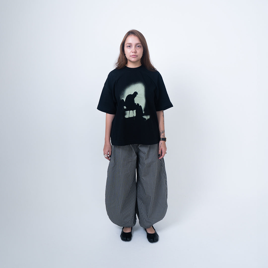 CAMISETA BOXY RESÍDUO - PRETA