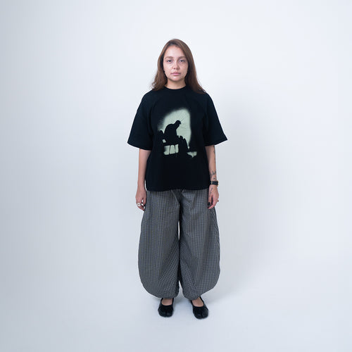 CAMISETA BOXY RESÍDUO - PRETA