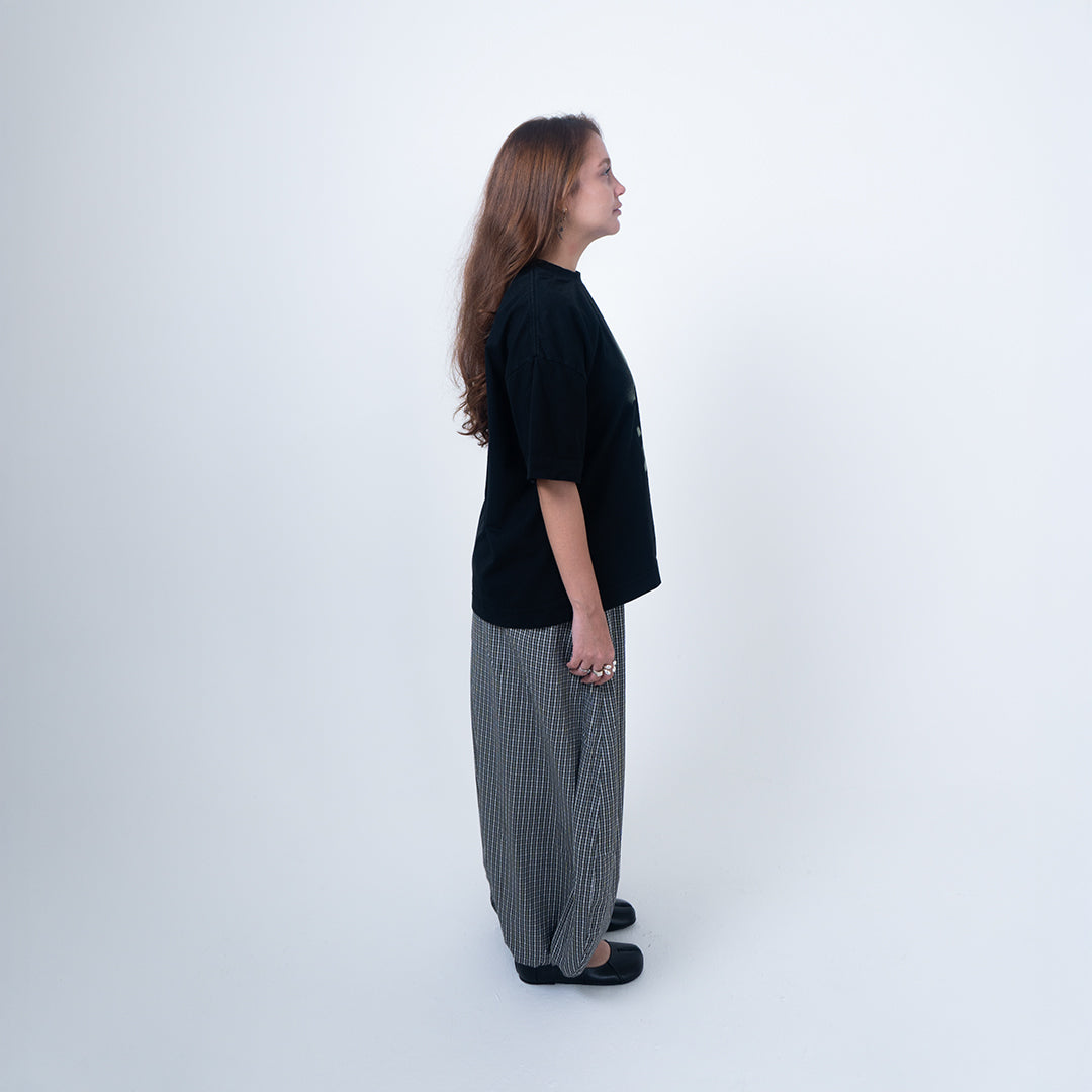 CAMISETA BOXY RESÍDUO - PRETA